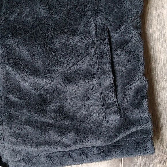 Columbia Black Corduroy Plush Fleece Reversible Vest Size Medium - Picture 3 of 12